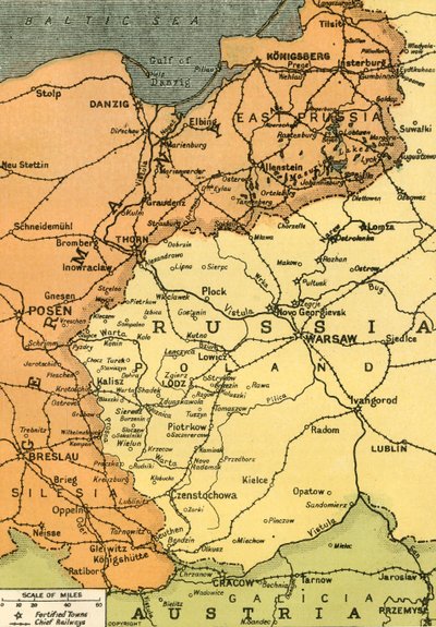 „Granica Wschodnia”, 1919. autorstwa London Geographical Institute