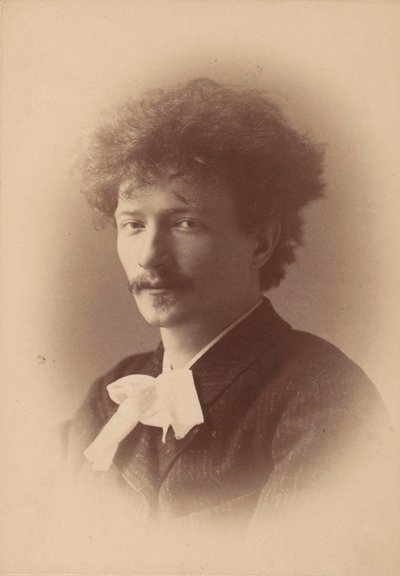 Portret kompozytora Ignacego Jana Paderewskiego 1860-1941, 1890. autorstwa London . Photo studio Elliott and