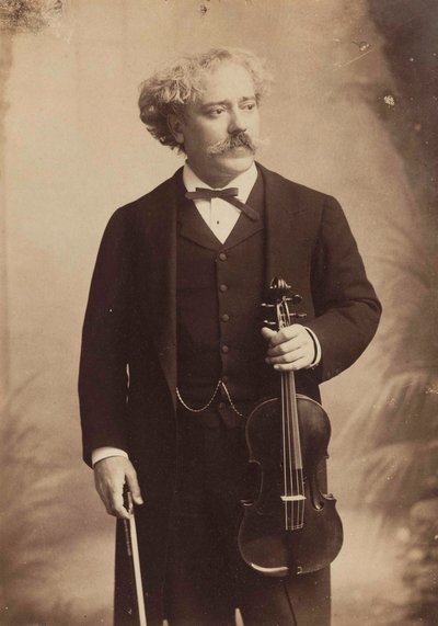 Portret skrzypka i kompozytora Paula de Sarasate 1844-1908, ca. 1895. autorstwa London . Photo studio Elliott and