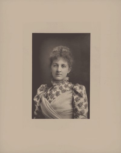 Portret pianistki i kompozytorki Lizy Lehmann 1862-1918. autorstwa London . Photo studio W. and