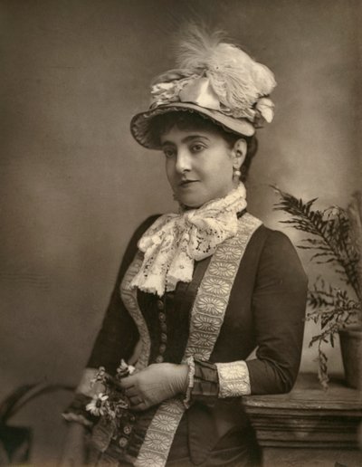 Adelina Patti, włoska diwa operowa, 1882. autorstwa London Stereoscopic and Photographic Co