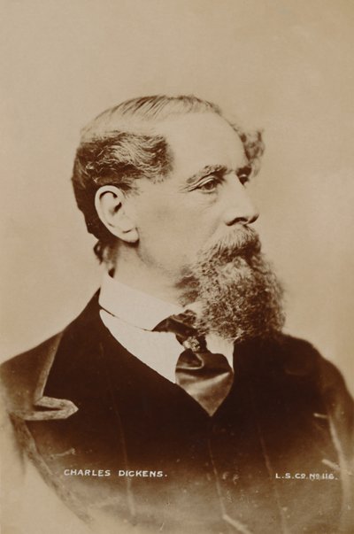 Karol Dickens, 1867. autorstwa London Stereoscopic and Photographic Co