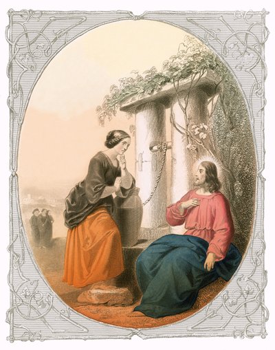 Chrystus i niewiasta Samarii autorstwa Lorenz Clasen