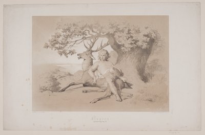 Lot, s. 23, ilustracja do "Lotu jelenia" Christiana Winthera autorstwa Lorenz Frølich