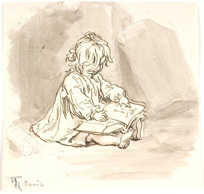 Lily czyta autorstwa Lorenz Frølich