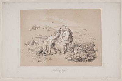 Matka i córka, s. 289, ilustracja do "Lotu jelenia" Christiana Winthera autorstwa Lorenz Frølich