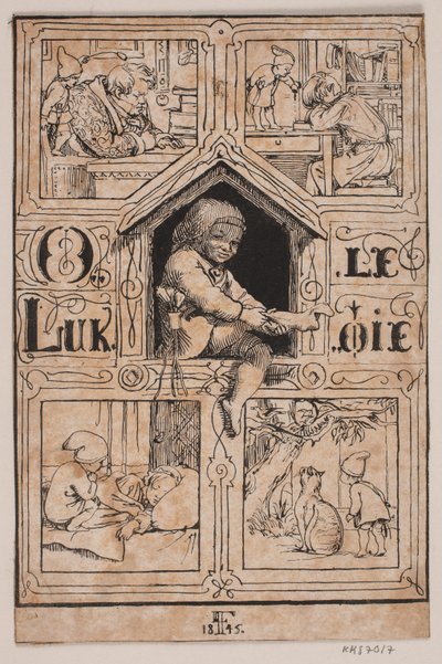Ole Lukøje autorstwa Lorenz Frølich