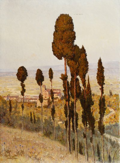 San Francesco, Asyż (olej na płótnie) autorstwa Lorenzo Cecconi