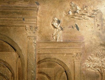 Historia Jakuba i Ezawa, fragment oryginalnego panelu ze wschodnich drzwi baptysterium autorstwa Lorenzo Ghiberti