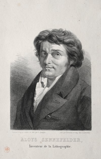 Aloys Senefelder. autorstwa Lorenzo II Quaglio