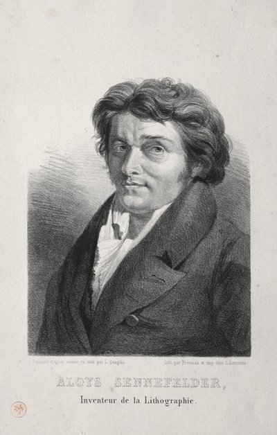 Aloys Senefelder autorstwa Lorenzo II Quaglio
