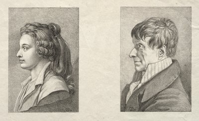 Profil portret kobiety i mężczyzny. autorstwa Lorenzo II Quaglio