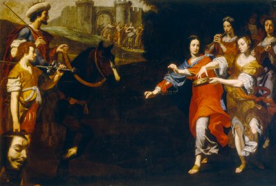 Triumf Dawida autorstwa Lorenzo Lippi