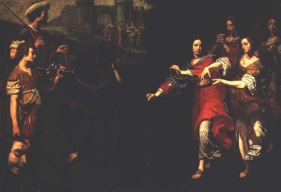 Triumf Dawida (olej na płótnie) autorstwa Lorenzo Lippi