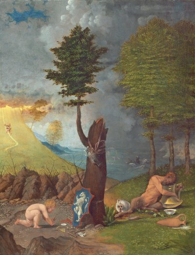 Alegoria cnót i występków autorstwa Lorenzo Lotto
