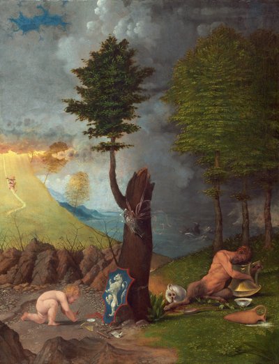 Alegoria cnót i występków, 1505. autorstwa Lorenzo Lotto