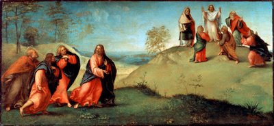 Chrystus prowadzący apostołów na górę Tabor, 1512. autorstwa Lorenzo Lotto