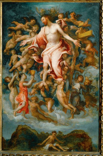 Chrystus oddający krew (drewno topoli) autorstwa Lorenzo Lotto