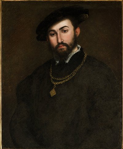 Portret Girolamo degli Azzoni Avogaro (1467-1519) par Lotto, Lorenzo (1480-1556). Olej na płótnie, format: 67x52, I poł. XVI w., Fondazione Cini, Wenecja autorstwa Lorenzo Lotto