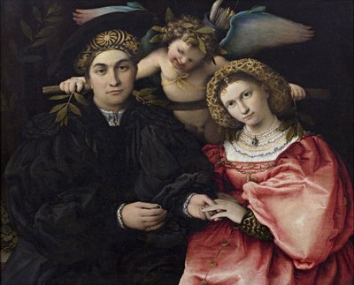 Portret Marsilio Cassottiego i jego narzeczonej Faustyny autorstwa Lorenzo Lotto