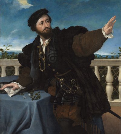 Portret mężczyzny, prawdopodobnie Girolamo Rosati, 1533-34 autorstwa Lorenzo Lotto