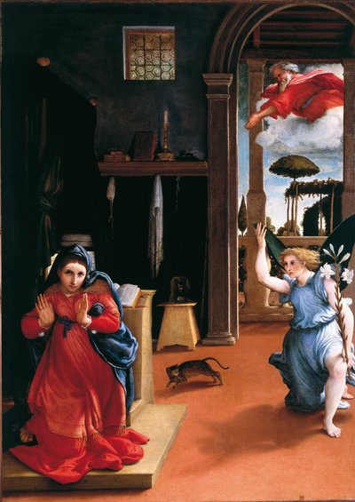 Zwiastowanie w Recanati autorstwa Lorenzo Lotto