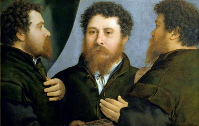 Potrójny portret malarstwa złotniczego autorstwa Lorenzo Lotto autorstwa Lorenzo Lotto