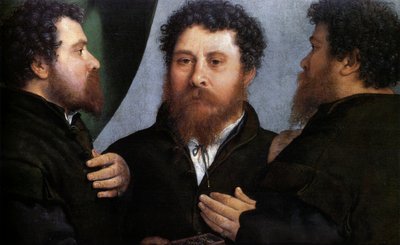 Potrójny portret złotnika (Bartolomeo Carpan) autorstwa Lorenzo Lotto
