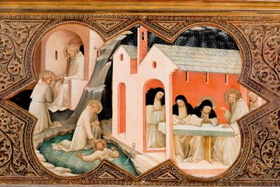 Ołtarz Koronacji Marii Panny autorstwa Lorenzo Monaco