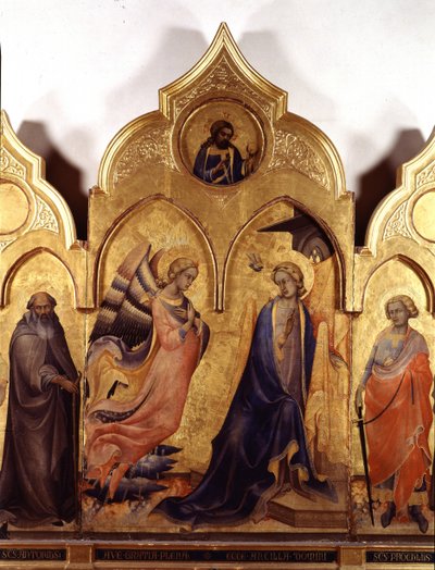 Zwiastowanie. autorstwa Lorenzo Monaco