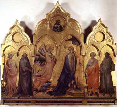 Zwiastowanie. autorstwa Lorenzo Monaco