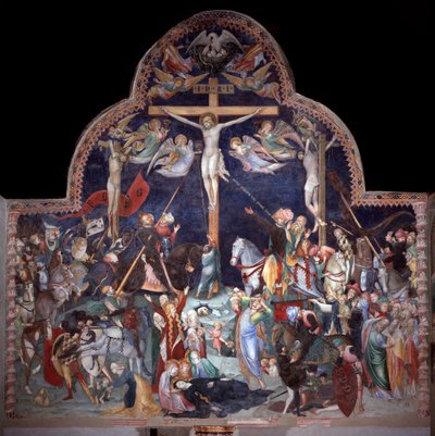 Ukrzyżowanie (Fresco autorstwa Lorenzo Salimbeni