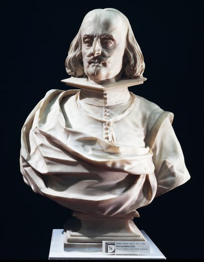 Marmurowe popiersie Domenico Petry, autorstwa Lorenzo Vaccaro (1655-1706), kościół św. Piotra w Maiella, Neapol, Włochy autorstwa Lorenzo Vaccaro