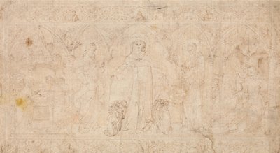 Projekt Antependium: Madonna della Misericordia ze św. Janem Chrzcicielem..., ok.1370. autorstwa Lorenzo Veneziano.