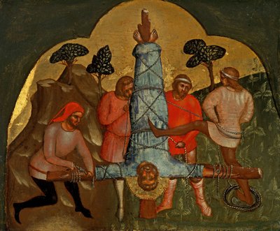 Ukrzyżowanie Petera Predelli Panel, ok. 1370. autorstwa Lorenzo Veneziano
