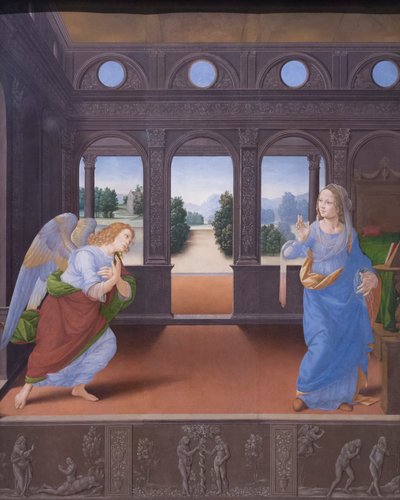 zwiastowanie autorstwa Lorenzo di Credi