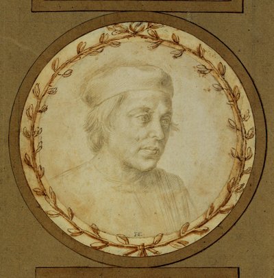 Popiersie mężczyzny z ... autorstwa Lorenzo di Credi
