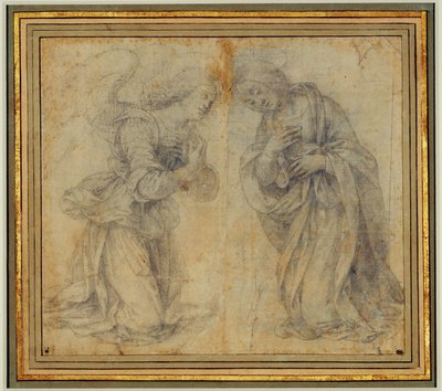 Studium Zwiastowania ... autorstwa Lorenzo di Credi