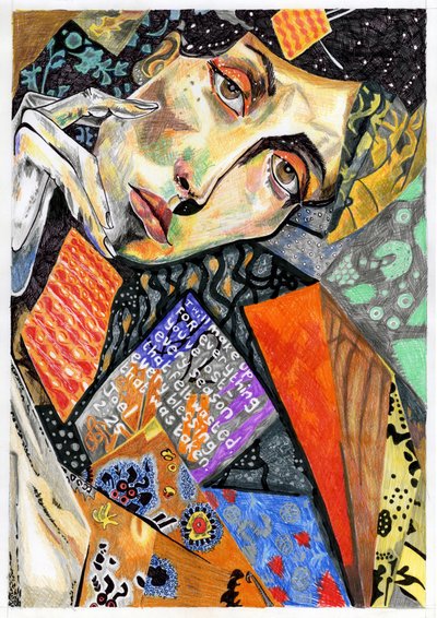 Inspirujący portret w formie kolażu autorstwa Loretta Van Der Westhuizen
