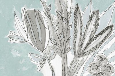 Delikatna abstrakcja botaniczna autorstwa Lori Ann Folz