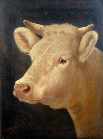 Głowa krowy autorstwa Lou Burk