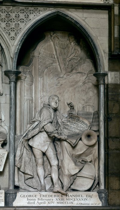 Grobowiec Georga Friedricha Haendla (marmur) autorstwa Louis-Francois (1702-62) Roubillac