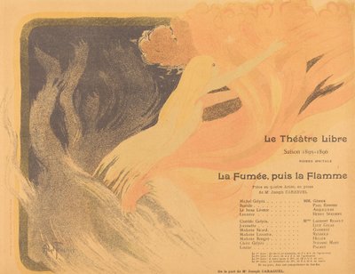 Teatr Wolny: Dym, potem płomień, 1895. autorstwa Louis Abel Truchet