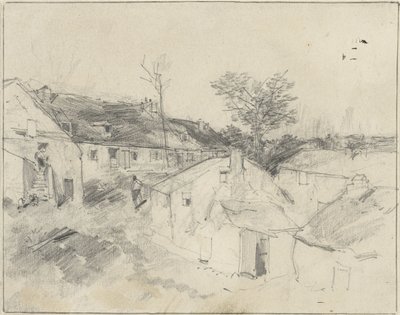 widok na wieś autorstwa Louis Adolphe Hervier