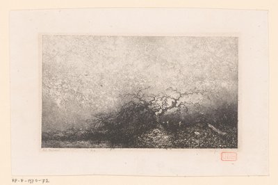 Krajobraz z drzewem przy basenie Różne krajobrazy (tytuł serii) Croquis du voyage de 1843 (tytuł serii) autorstwa Louis Adolphe Hervier