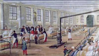 Szpital Wojskowy Val-de-Grace w Paryżu, 1854 autorstwa Louis Amable Crapelet