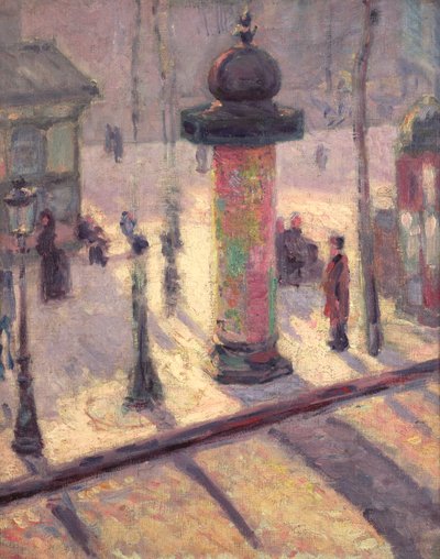 Kiosk na bulwarze Clichy, 1886-7 autorstwa Louis Anquetin