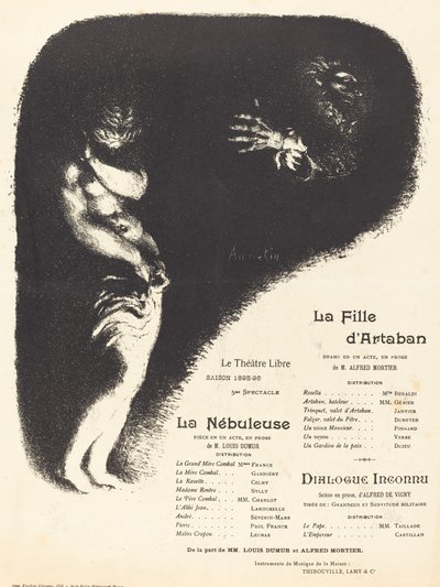Córka Artabana, Mgławica, Nieznany dialog, 1896. autorstwa Louis Anquetin