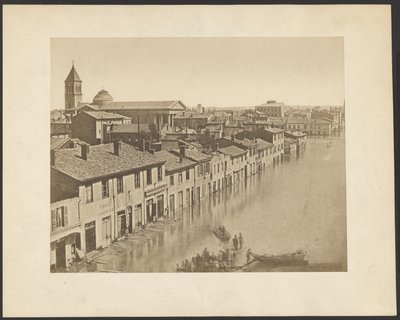 [Lyon: powódź z 1856 r.]. autorstwa Louis Antoine Froissart