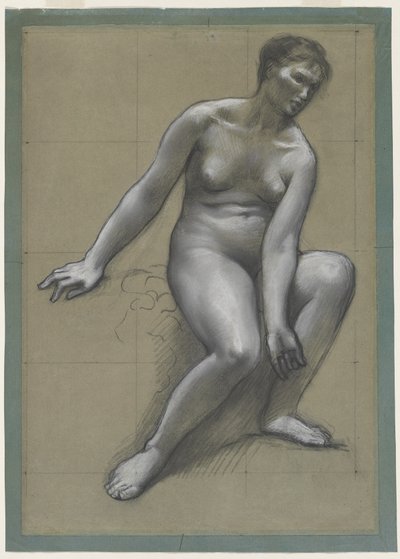 Studium dla Matki w Rodzinie Rybaka autorstwa Louis Antoine Froissart